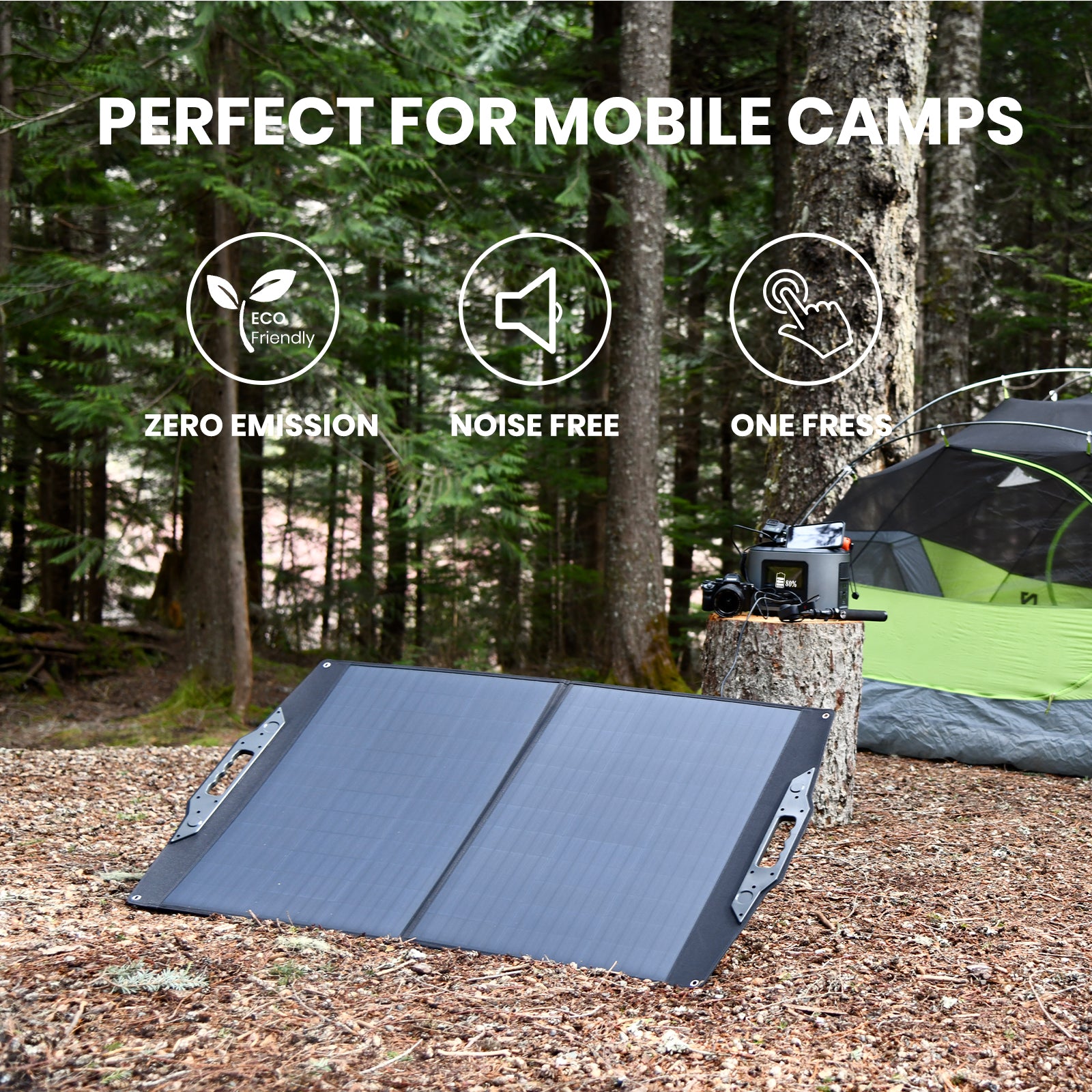 FlexSolar® C100PRO Foldable Solar Panels Charger | 100W