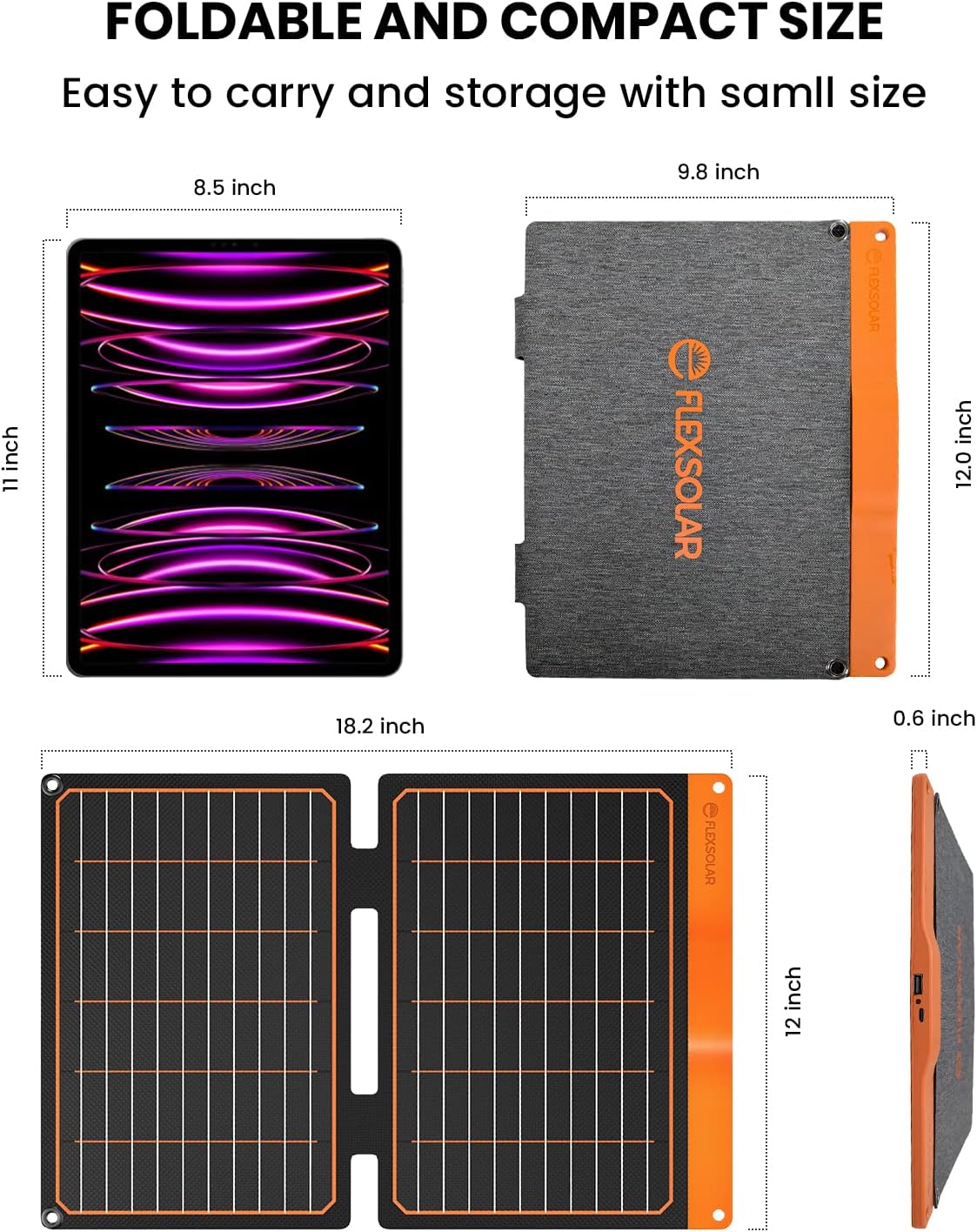 FlexSolar S20 SolarPad Solar Panel Charger | 20W