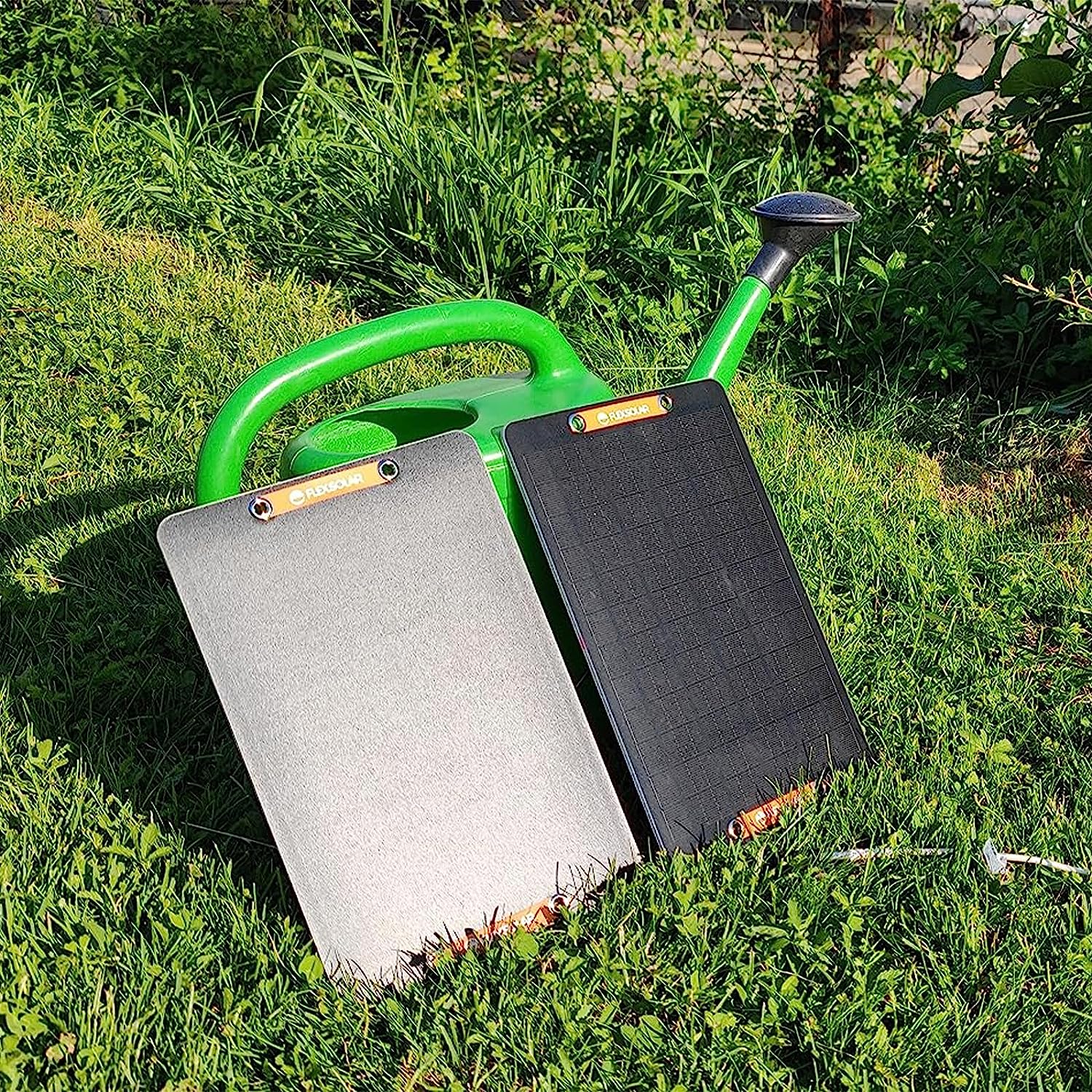FlexSolar 2-Pack 6W USB Solar Panels for Bicycle & Outdoor Devices | 12W Combined