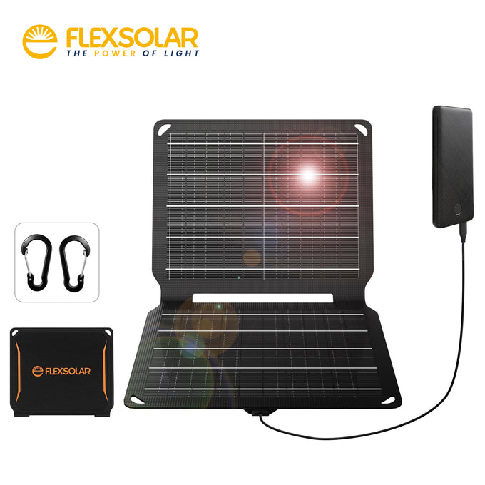FlexSolar® E10 Portable USB Solar Charger | 5V/2A 10W