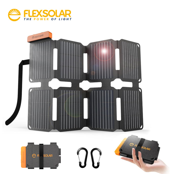 FlexSolar E25MINI Portable Solar Panel Charger | 25 W