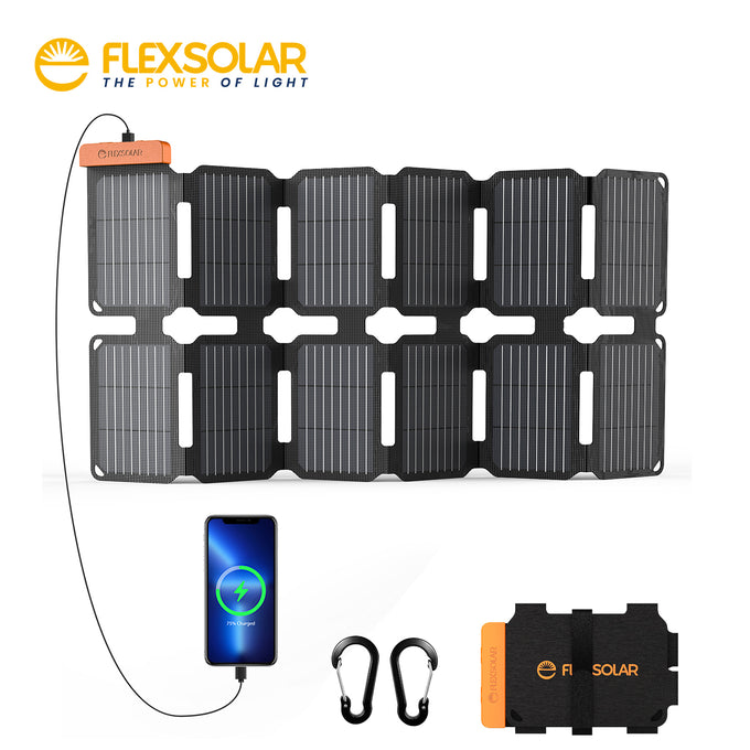 FlexSolar E36MINI Ultra-Portable & Lightweight Solar Panel Charger | 36 W