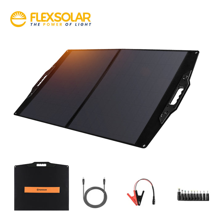 FlexSolar® C100 Foldable Solar Panels Charger | 100W