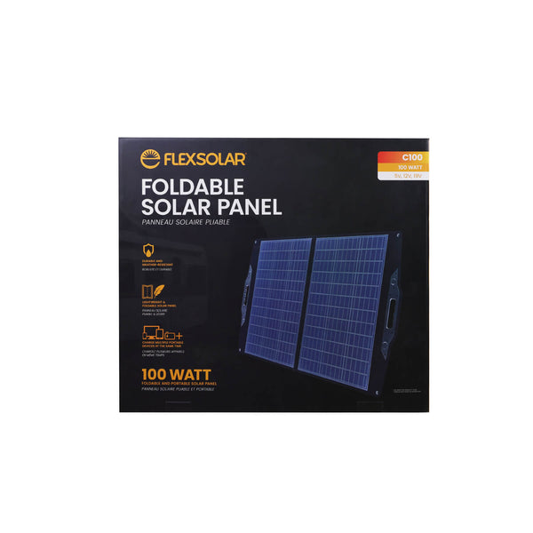 FlexSolar C100 Foldable Solar Panels Charger | 100W